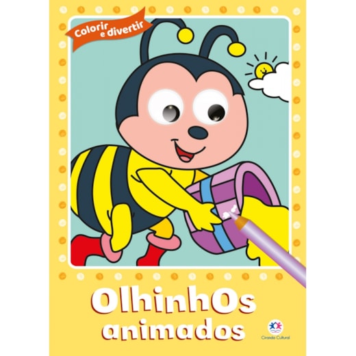 Livro Colorir com olhinhos Olhinhos animados