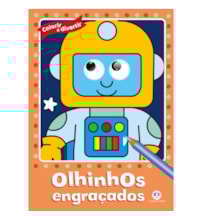 Livro Colorir com olhinhos Olhinhos engraçados