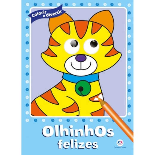 Livro Colorir com olhinhos Olhinhos felizes