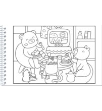 Livro Comfy & cozy books Comfy and Cozy Blue - Para Colorir