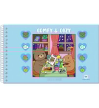 Livro Comfy & cozy books Comfy and Cozy Blue - Para Colorir