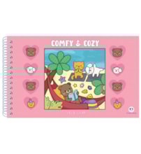 Livro Comfy & cozy books Comfy and Cozy Pink - Para Colorir