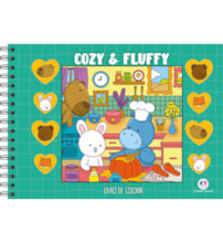 Livro Comfy & cozy books Cozy and Fluffy Green - Livro de colorir
