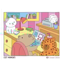 Livro Comfy & cozy books Cozy Moments - Livro de Colorir
