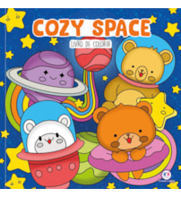 Livro Comfy & cozy books Cozy Space - Livro de Colorir