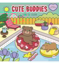 Livro Comfy & cozy books Cute Buddies - Para Colorir