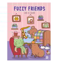 Livro Comfy & cozy books Fuzzy Friends - Para Colorir