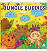 Livro Comfy & cozy books Jungle Buddies - Livro de Colorir