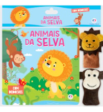 Livro Dedoche Animais da selva - Livro com dedoche