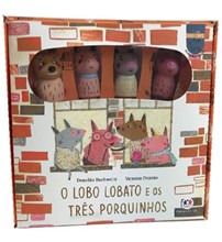 Livro Dedoche Dedoche - O lobo Lobato e os três porquinhos Livro Dedoche Dedoche - O lobo Lobato e os três porquinhos