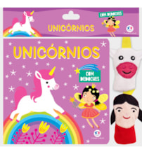 Livro Dedoche Unicórnios - Livro com dedoche