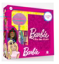 Livro Diário com caneta decorada + adesivos Barbie - Meu doce livro diário