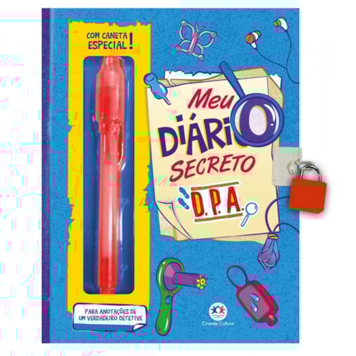 Livro Diário mágico Detetives do Prédio Azul - Meu livro diário secreto