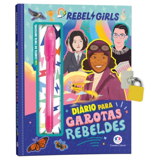 Livro Diário mágico Garotas Rebeldes - Livro Diário para Garotas Rebeldes