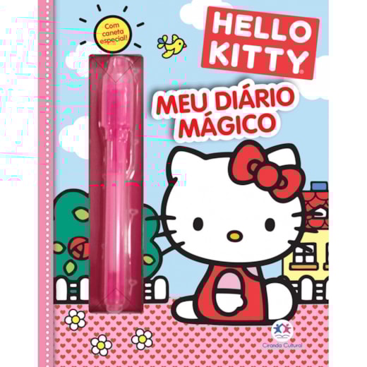Livro Diário mágico Hello Kitty - Meu livro diário mágico