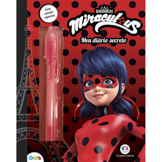 Livro Diário mágico Ladybug - Meu livro diário de segredos