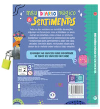 Livro Diário mágico Meu livro diário mágico de sentimentos