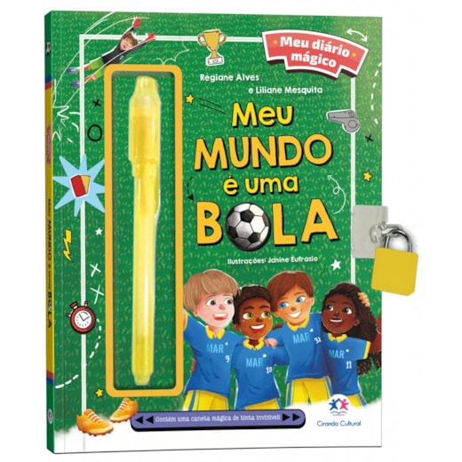 Livro Diário mágico Meu livro diário mágico - Meu mundo é uma bola