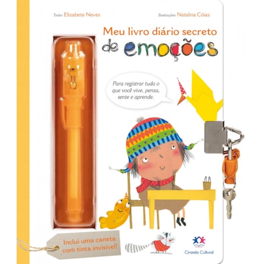 Livro Diário mágico Meu Livro Diário Secreto de Emoções