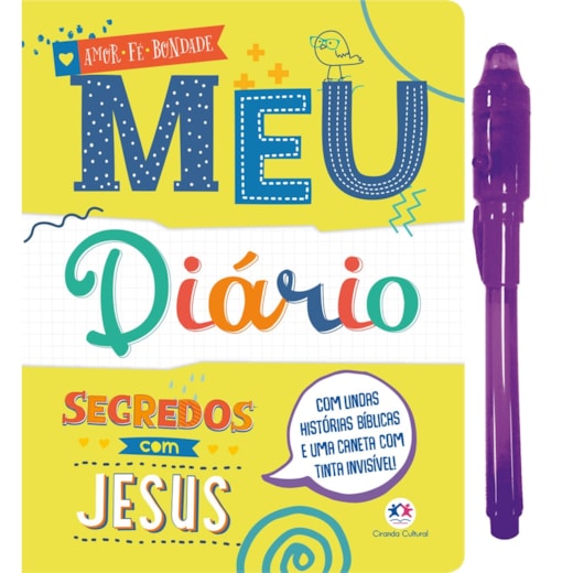 Livro Diário mágico Meu livro diário - Segredos com Jesus