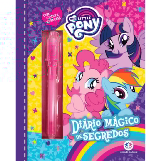 Livro Diário mágico My Little Pony - Diário mágico de segredos