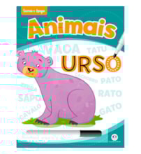 Livro Escreva e apague Animais