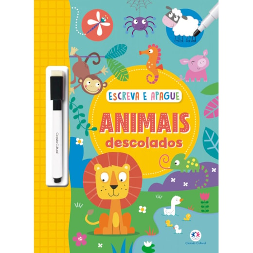 Livro Escreva e apague Animais descolados