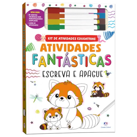 Livro Escreva e apague Atividades fantásticas