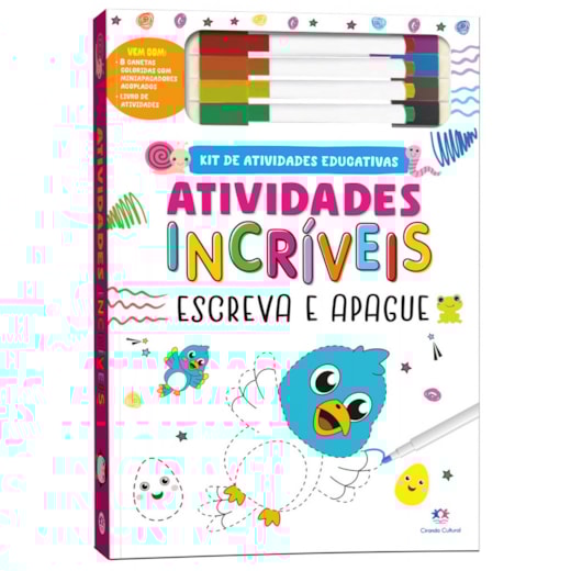 Livro Escreva e apague Atividades incríveis
