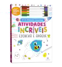 Livro Escreva e apague Atividades incríveis - Kit escreva e apague