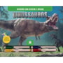 Livro Escreva e apague Dinossauros - Com canetas coloridas para escrever a apagar
