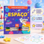 Livro Escreva e apague Espaço - Com canetas coloridas para escrever a apagar