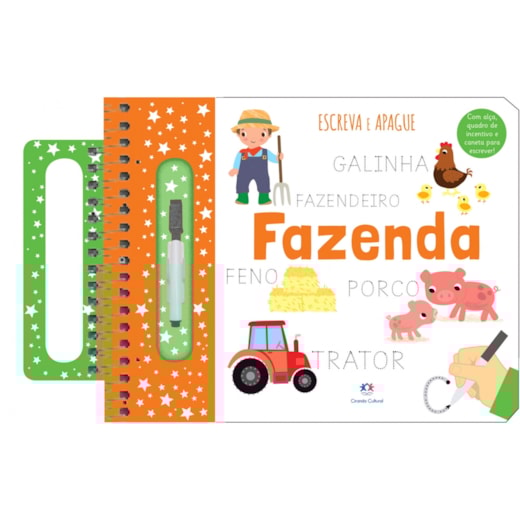 Livro Escreva e apague Farmyard