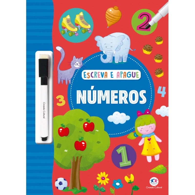 Livro Escreva E Apague Números Ciranda Cultural