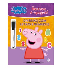Livro Escreva e apague Peppa Pig - Diversão com letras e números