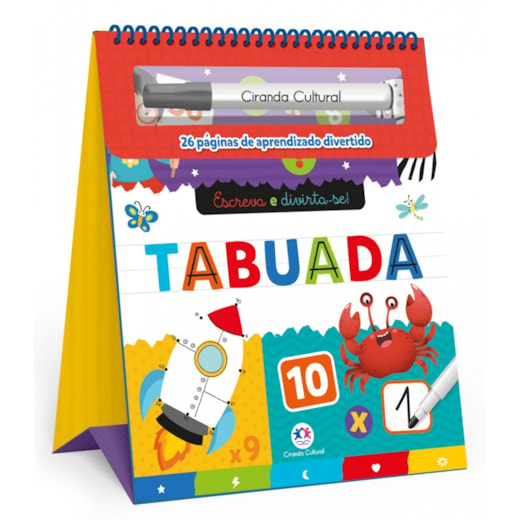 Livro Escreva e apague Tabuada