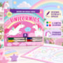 Livro Escreva e apague Unicórnios - Com canetas coloridas para escrever a apagar