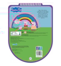 Livro Espiral recortado com canetinhas Peppa Pig - Alegria e diversão