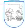 Livro Espiral recortado com canetinhas Peppa Pig - Alegria e diversão