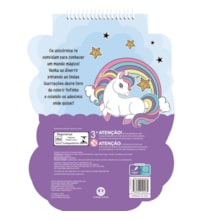 Livro Espiral recortado com canetinhas Unicórnios: Livro de Colorir com Adesivos e Canetinhas