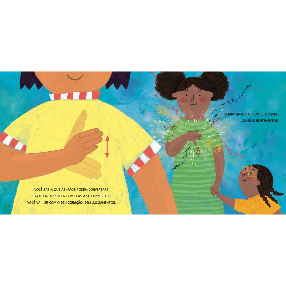 Livro Família da Libras - Sentimentos - Ciranda Cultural