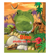 Livro Fantoche Dino, muda-se de casa