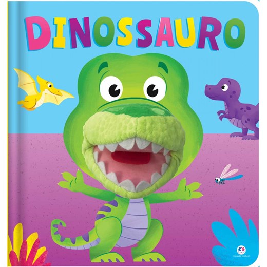 Livro Fantoche Dinossauro