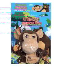 Livro Fantoche O macaco brincalhão - Livro de história + Fantoche