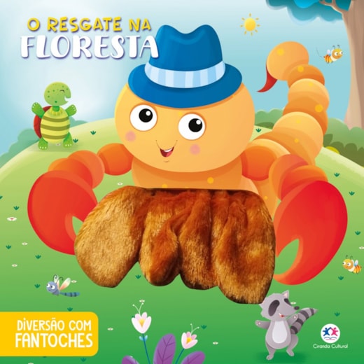 Livro Fantoche O resgate na floresta