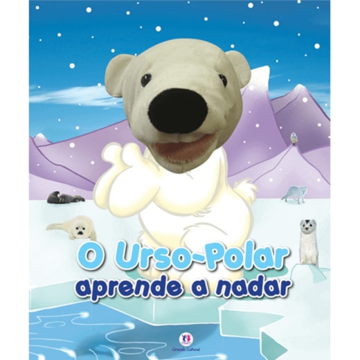 Livro Fantoche O urso-polar aprende a nadar