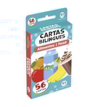 Livro Flash cards Flash Cards Cartas Bilíngues - Alimentos - Food