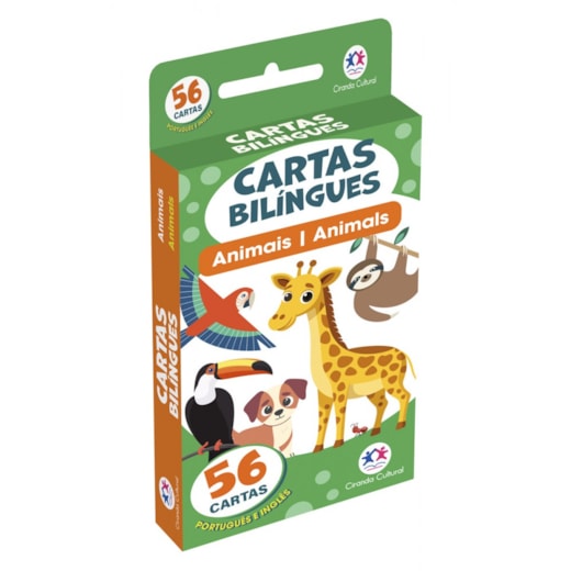 Livro Flash cards Flash Cards Cartas Bilíngues - Animais - Animals