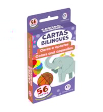Livro Flash cards Flash Cards Cartas Bilíngues - Cores e opostos - Colors and opposites