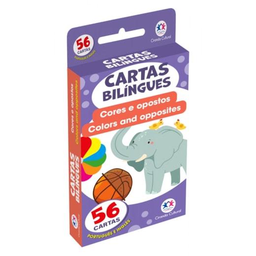 Livro Flash cards Flash Cards Cartas Bilíngues - Cores e opostos - Colors and opposites